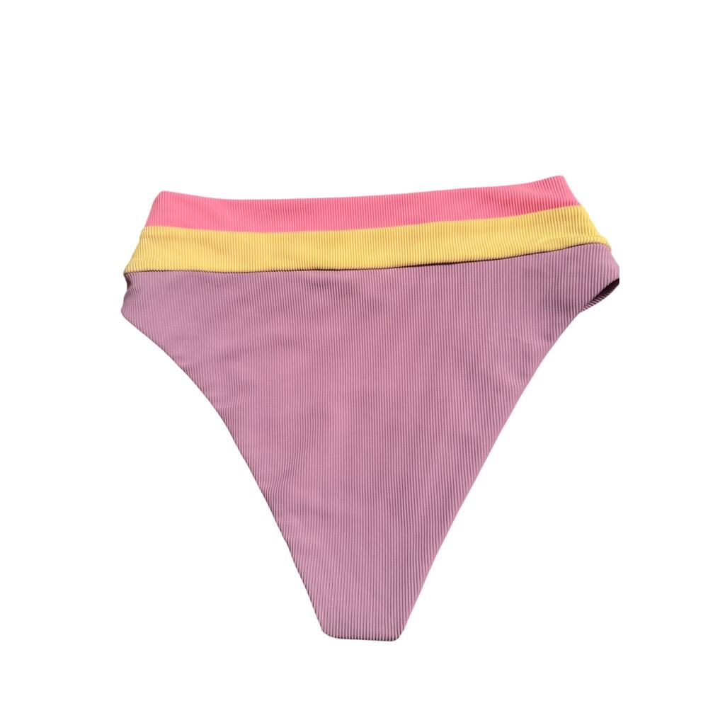 🆕Beach Riot Heidi Ribbed Bikini Bottoms Women’s Medium M Pastel Colorblock Swim - Picture 4 of 8